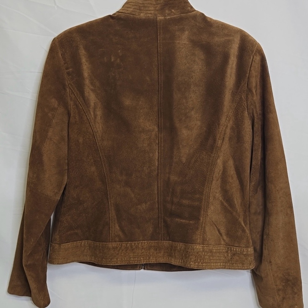 Valerie Stevens Tan Suede Jacket - Picture 4 of 4